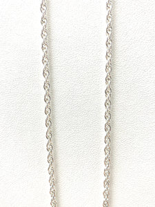 2.2mm sterling silver double rope chain, 18 - 24 inch, SKU# 22R