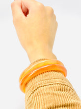 Orange pop jade bangle, SKU#JB009