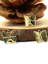 14K gold , Rose gold and white gold , butterfly charm , SKU# L-21