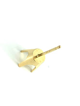 14K Yellow Gold Earpost 4 Prong Sku#11-26-1861