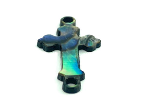 Mother Of Pearl Cross Shell, Abalone Cross Beads, Abalone Shells, Sku#M43