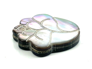 Morher Of Pearl Large Rose Shell, Mother Of Pearl Rose Beads, Sku#M401