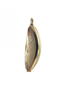 Mother Of Pearl With Gold Plated On Zinc Alloy, Sku#M336