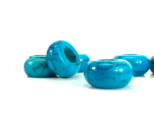 Man-made Donut Jade Beads, Sku#BG51