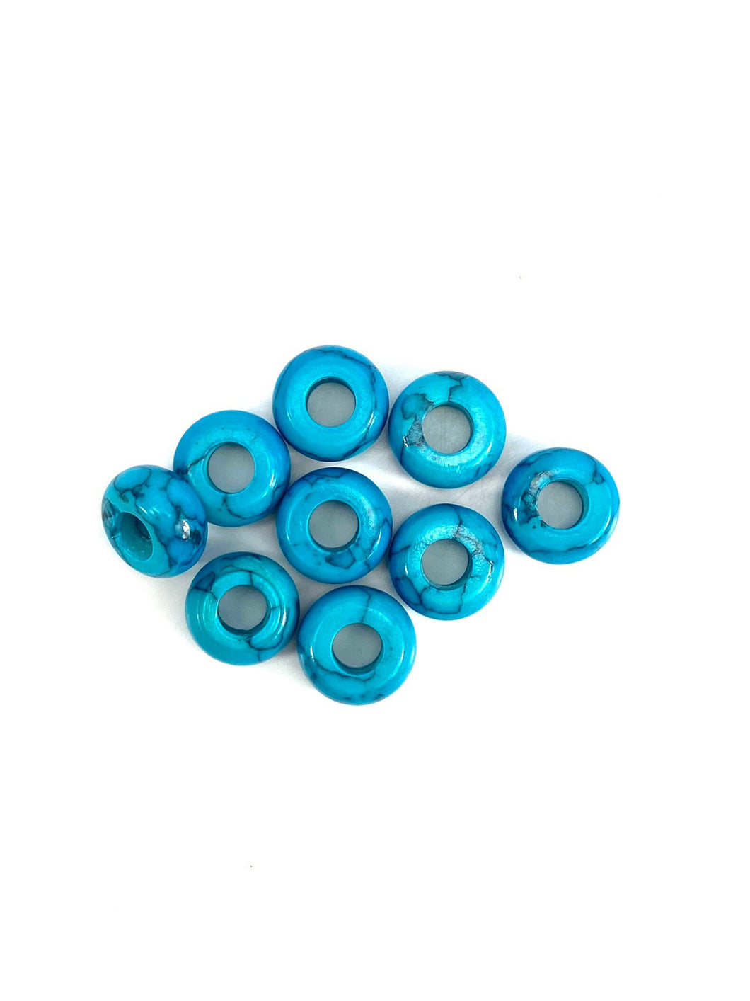 Man-made Donut Jade Beads, Sku#BG51