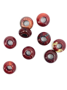 Natural Agate Jade Donut Beads, Sku#BG77