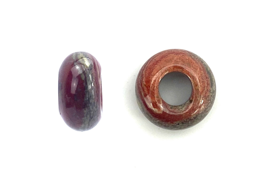 Natural Agate Jade Donut Beads, Sku#BG77