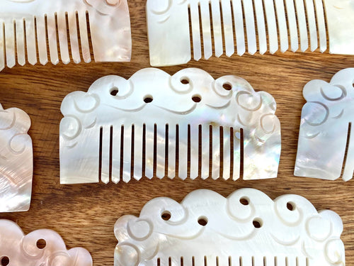 Mother Of Pearl Comb, Sku#M191-1