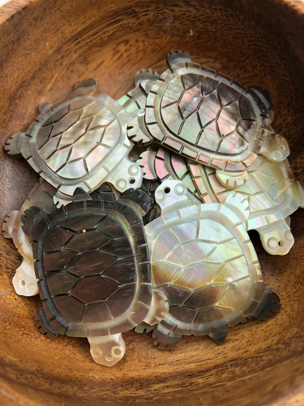 Black Tahitian Mother Of Pearl Turtle Sku#M327