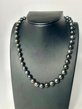 Tahitian pearl necklace w/ 14KGF and sterling silver clasp, SKU# 11139