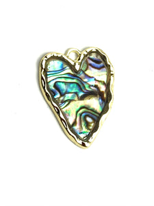 Abalone Mother Of Pearl Heart Sku#M841