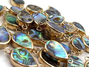 Tear drop abalone mother of pearl charm, SKU# M766