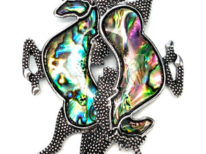 Unicorn Abalone Mother of Pearl Charm SKU: M933