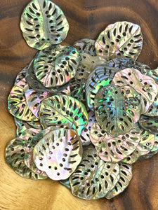 Abalone Monstera Leaf, Sku#M1031