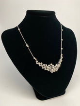 15 carats of Diamonds, Glamorous 18k White Gold Diamond Clutter Necklace