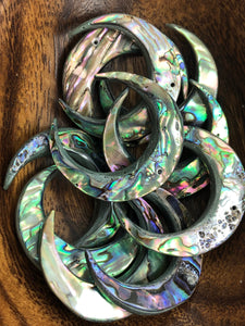 Abalone Mother Of Pearl Crescent Moon Sku#M802