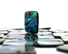 Square abalone mother of pearl charm, SKU# M854