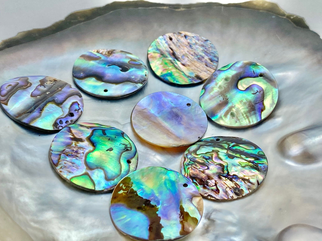 Circle abalone mother of pearl , SKU# M763