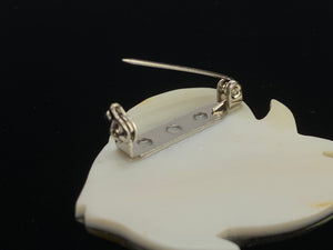 Fish Shaped Abalone Mother of Pearl Pin SKU: M946