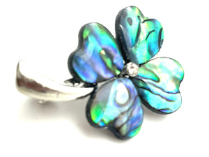 Abalone mother of pearl clover