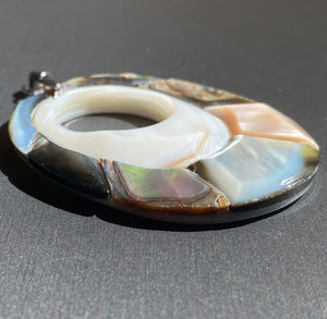 Stunning abalone mother of pearl pendant, SKU#M826