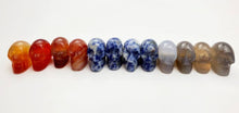 Skull Carved Stone Beads (Various Colors)