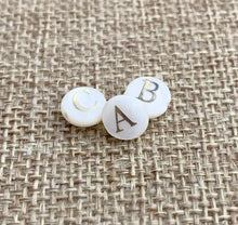 Mother of Pearl Initial Beads