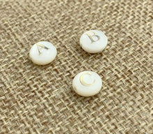 Mother of Pearl Initial Beads