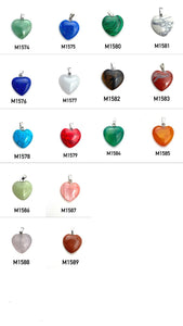 Crystal Heart Pendants