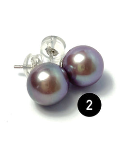 Stunning Edison pearl stud earrings, SKU# 3006