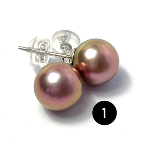 Stunning Edison pearl stud earrings, SKU# 3006