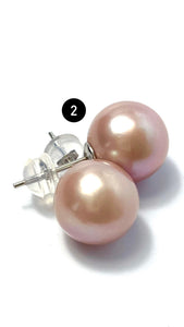 Edison pearl earring studs, SKU#3009