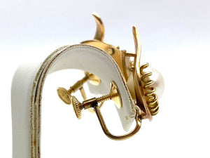 Mikimoto White Akoya Pearl Earrings