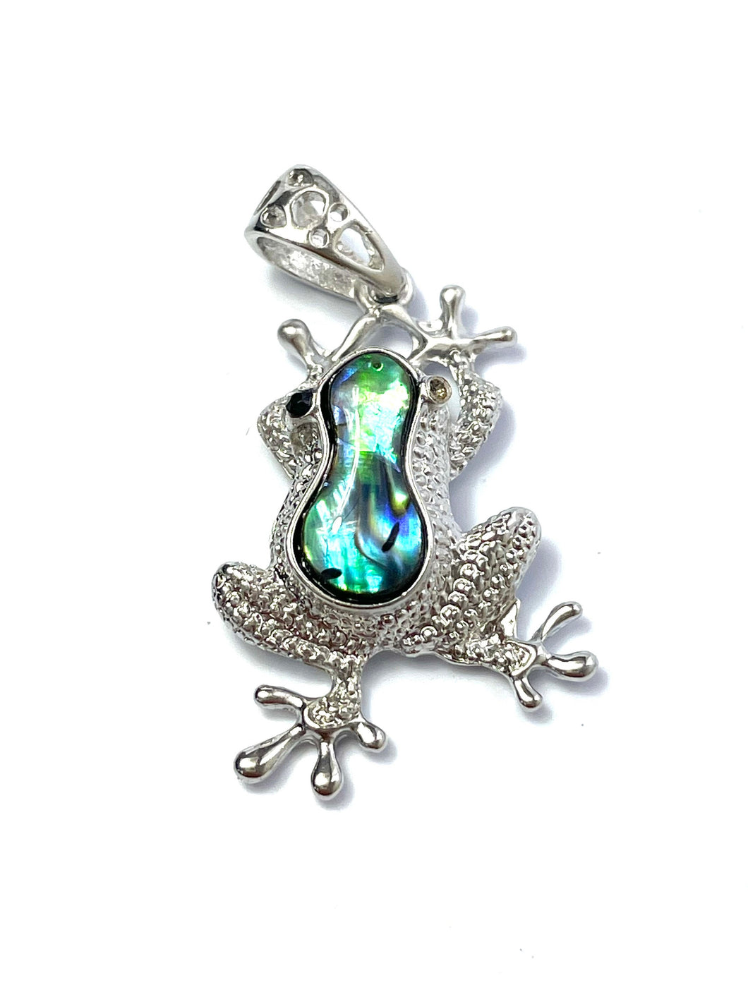 Frog abalone mother of pearl pendant, SKU# M931