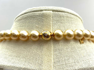 Mikimoto Golden South Sea Pearl Necklace