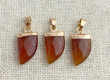 Agate Gold Plated Pendant