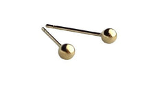 14KGF 3.0mm Ball Earring (11mm Post), Sku#4006231