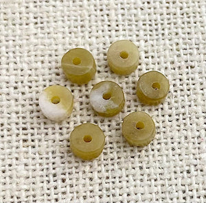 Light Nephrite Jade Bead