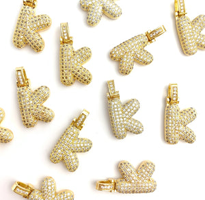 Gold Plated Initial “K” Pendants