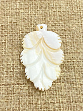 Mother of Pearl Leaf Charm