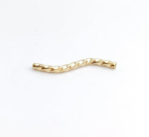 14k Gold Filled Twisted Square S Tube