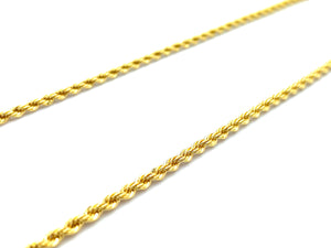 14KGF French Rope Chain Necklace 18” 20” 22” 24” , 2.5mm