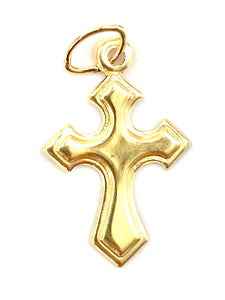 14KGF Cross Charm , Sku#2094-C