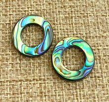 Abalone Circle Charm