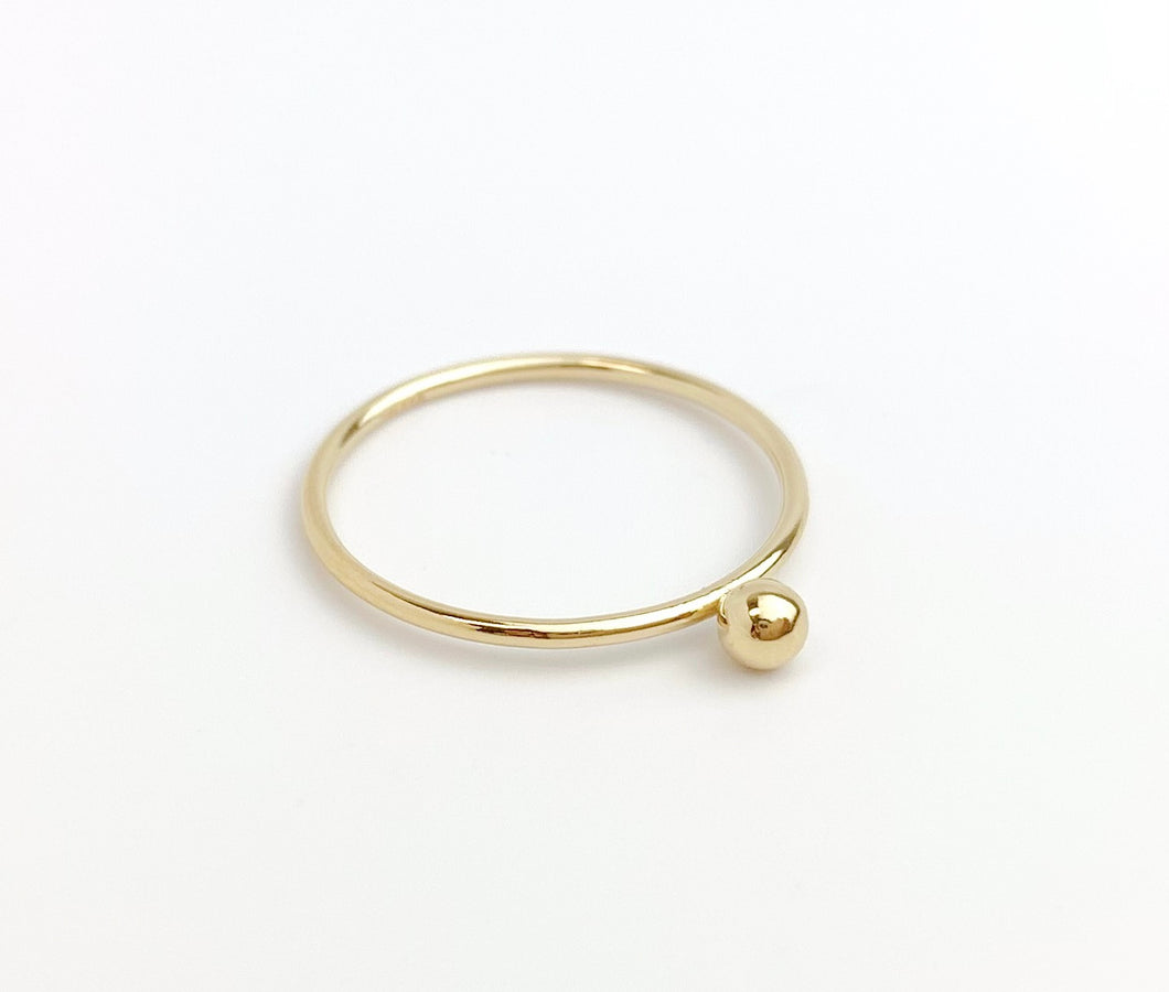 Gold Filled Stacking Ring w/Ball