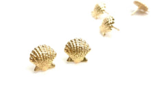 14KGF Seashell Studs 1820-4