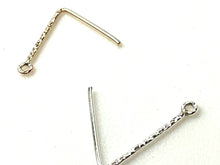 Findings, Sterling Silver & 14K Gold Filled, Sku#646-2 3/4 TXT