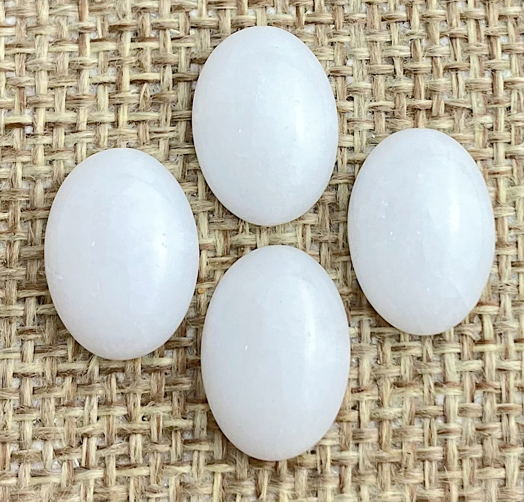 Mutton Fat Jade Oval Cabochon