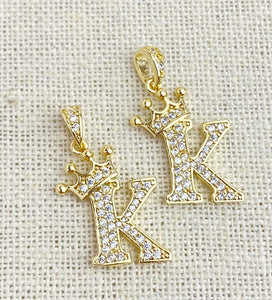 Gold Plated “K” Initial Pendant