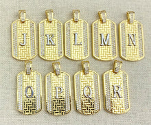 Gold Plated Cubic Zirconia Initial Pendants